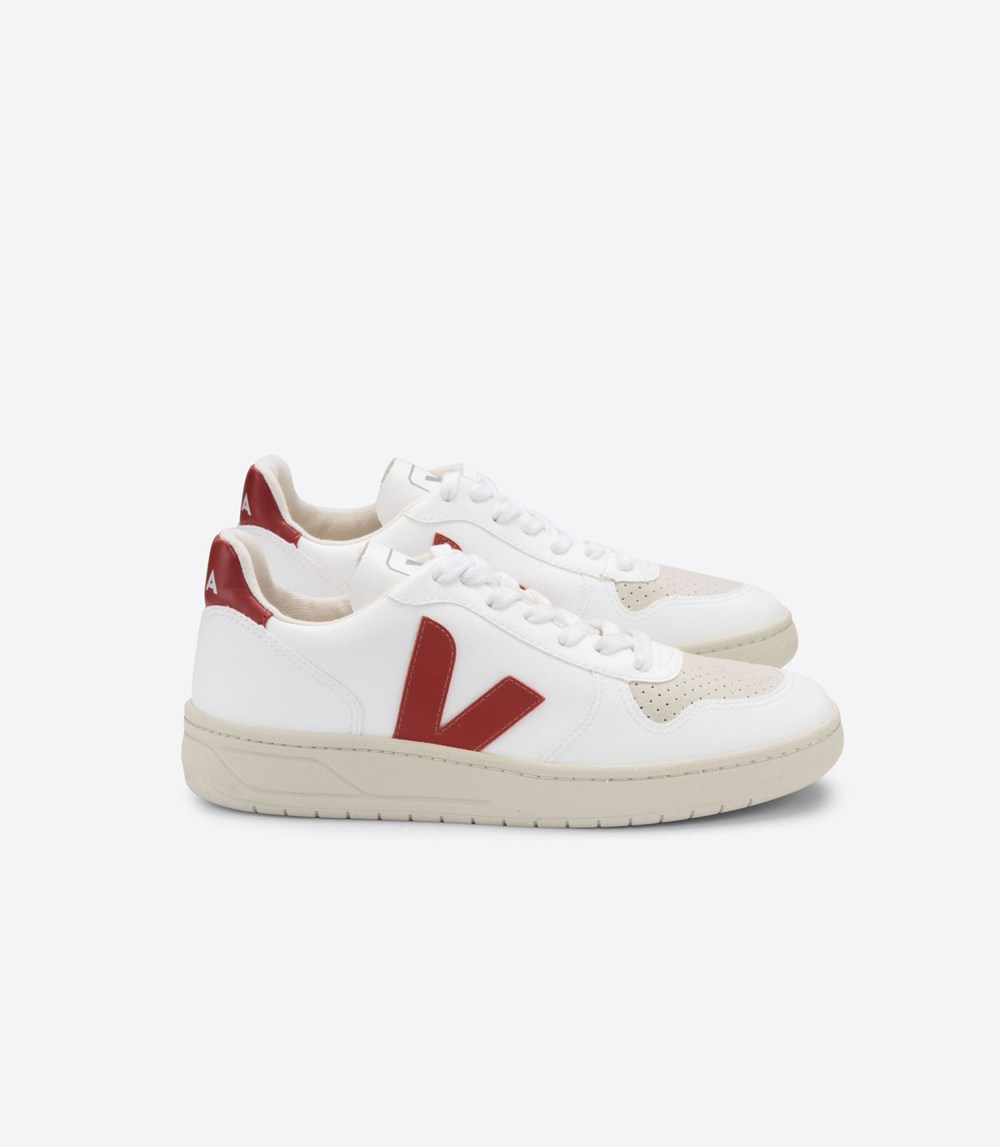 Veja Trainers Mens White - V-10 Cwl - PAEN-08297